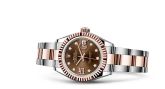 Rolex - 279171-0004  Lady-Datejust 28 Rolesor Rose Fluted / Oyster / Chocolate Diamond