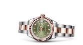 Rolex - 279171-0008  Lady-Datejust 28 Rolesor Rose Fluted / Oyster / Olive Diamonds