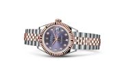 Rolex - 279171-0015  Lady-Datejust 28 Rolesor Rose Fluted / Jubilee / Aubergine Diamonds