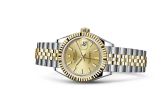 Rolex - 279173-0001  Lady-Datejust 28 Rolesor Yellow Fluted / Jubilee / Champagne