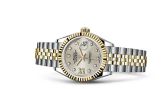 Rolex - 279173-0003  Lady-Datejust 28 Rolesor Yellow Fluted / Jubilee / Silver Diamond