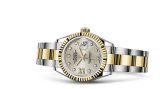 Rolex - 279173-0004  Lady-Datejust 28 Rolesor Yellow Fluted / Oyster / Silver Diamond