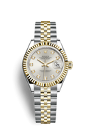 Rolex Lady-Datejust 28 Rolesor Yellow Domed / Oyster / White Roman (279173-0007)