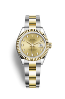 Rolex Lady-Datejust 28 Stainless Steel / Diamond / Pink - Roman / Jubilee (279173-0012)