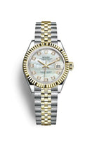 Rolex Lady-Datejust 28 Rolesor Yellow Fluted / Oyster / Champagne Diamond (279173-0013)