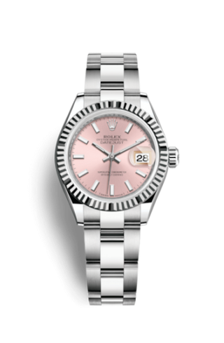 Rolex - 279174-0002  Lady-Datejust 28 Stainless Steel Fluted / Pink / Oyster