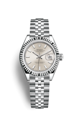 Rolex - 279174-0005  Lady-Datejust 28 Stainless Steel Fluted / Silver / Jubilee