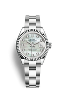 Rolex Lady-Datejust 28 Rolesor Yellow Diamond / Oyster / Silver (279174-0010)