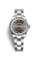 Rolex Lady-Datejust 28 Rolesor Yellow Domed / Oyster / Champagne Diamond (279174-0014)