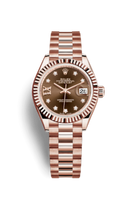 Rolex Lady-Datejust 28 Rolesor Yellow Domed / Oyster / Champagne Diamond (279175-0002)