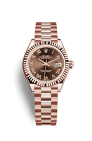 Rolex Lady-Datejust 28 Platinum Diamond / President / Pink Diamond (279175-0014)