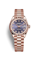 Rolex Lady-Datejust 28 Stainless Steel Domed / Oyster / Pink (279175-0019)