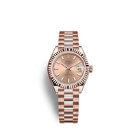 Rolex Lady-Datejust 28 Rose Gold / Fluted / Rose / Jubilee (279175-0025)