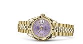 Rolex - 279178-0012  Lady-Datejust 28 Yellow Gold Fluted / Jubilee / Lilac Diamond