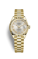 Rolex Lady-Datejust 28 Everose Fluted  / Jubilee / Aubergine Diamond (279178-0020)