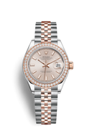 Rolex Lady-Datejust 28 Rolesor Yellow Diamond / Jubilee / Champagne (279381rbr-0001)