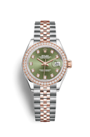 Rolex Lady-Datejust 28 Yellow Gold Fluted / President / Champagne Diamond (279381rbr-0007)