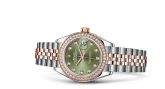 Rolex - 279381rbr-0007  Lady-Datejust 28 Rolesor Rose Diamond / Jubilee / Olive Diamond