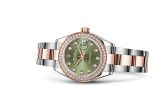 Rolex - 279381rbr-0008  Lady-Datejust 28 Rolesor Rose Diamond / Oyster / Olive Diamond