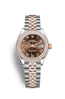 Rolex Lady-Datejust 28 Yellow Gold Diamond / President / Lavender Diamond (279381rbr-0009)