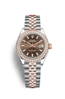 Rolex Lady-Datejust 28 Everose Diamond / President / Sundust (279381rbr-0017)