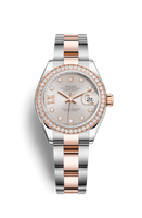 Rolex Lady-Datejust 28 Stainless Steel / Diamond / Pink - Diamond / Oyster (279381rbr-0020)