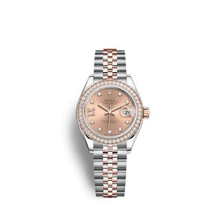 Rolex - 279381RBR-0027  Lady-Datejust 28 Stainless Steel / Rose Gold /  Diamond / Rose - Diamond / Jubilee