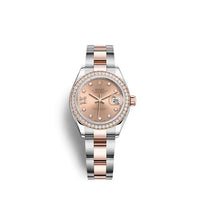 Rolex Lady-Datejust 28 Stainless Steel / Rose Gold / Fluted / Rose - Diamond / Oyster (279381RBR-0028)