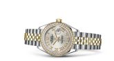 Rolex - 279383rbr-0005  Lady-Datejust 28 Rolesor Yellow Diamond / Jubilee / Silver Roman