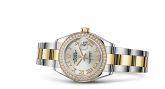 Rolex - 279383rbr-0006  Lady-Datejust 28 Rolesor Yellow Diamond / Oyster / Silver Roman