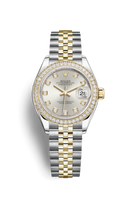 Rolex Lady-Datejust 28 Stainless Steel / Diamond / MOP / Jubilee (279383rbr-0007)