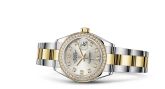 Rolex - 279383rbr-0008  Lady-Datejust 28 Rolesor Yellow Diamond / Oyster / Silver Diamond