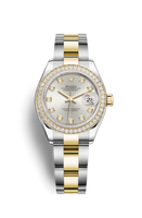 Rolex Lady-Datejust 28 Rolesor Rose Fluted / Jubilee / Aubergine Diamonds (279383rbr-0008)