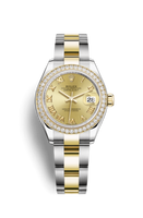 Rolex Lady-Datejust 28 Everose Domed  / Jubilee / Chocolate Diamond (279383rbr-0010)