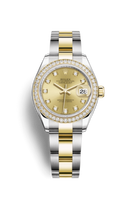 Rolex Lady-Datejust 28 Everose Domed / Jubilee /  Sundust Diamond (279383rbr-0012)