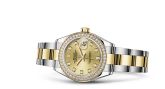 Rolex - 279383rbr-0012  Lady-Datejust 28 Rolesor Yellow Diamond / Oyster / Champagne Diamond