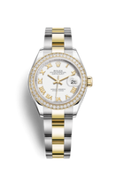 Rolex Lady-Datejust 28 Everose Domed  / President / Chocolate Diamond (279383rbr-0024)