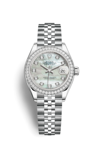 Rolex - 279384rbr-0011  Lady-Datejust 28 Stainless Steel / Diamond / MOP / Jubilee