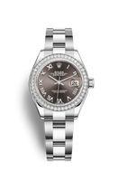 Rolex Lady-Datejust 28 Stainless Steel / Diamond / Grey / Jubilee (279384rbr-0016)