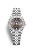 Rolex Lady-Datejust 28 Rolesor Yellow Domed / Oyster / Mint Green Tuxedo (279384rbr-0017)