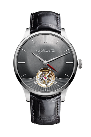 H. Moser & Cie - 2802-0200  Venturer Tourbillon Dual Time, White Gold, Ardoise Dial