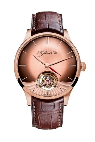 H. Moser & Cie - 2802-0400  Venturer Tourbillon Dual Time, Red Gold, Red Gold Fumé Dial