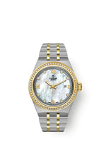 Tudor Royal Date 28 Stainless Steel / Yellow Gold / Chocolate - Roman (28323-0001)