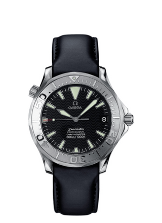 Omega - 2836.50.91  Seamaster Diver 300M Automatic 36.25 Stainless Steel / White Gold / Black / Leather