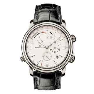 Blancpain - 2841-1542-53B  Léman Réveil GMT White Gold / Opaline / Alligator