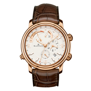 Blancpain - 2841-3642-53B  Léman Réveil GMT Red Gold / Opaline / Alligator