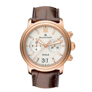 Blancpain - 2885F-36B42-53B  Léman Chronographe Flyback Grande Date Red Gold / Opaline / Alligator