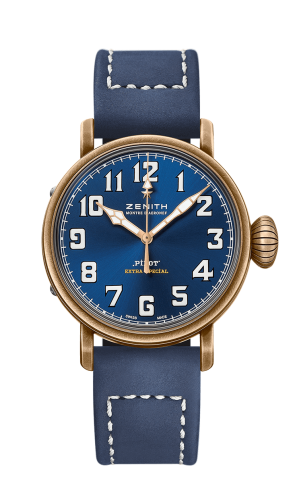 Zenith - 29.1940.679/57.C808  Pilot Type 20 Extra Special Bronze / Blue / Strap