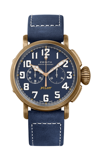 Zenith - 29.2430.4069/57.C808  Pilot Type 20 Extra Special Chronograph Bronze / Blue