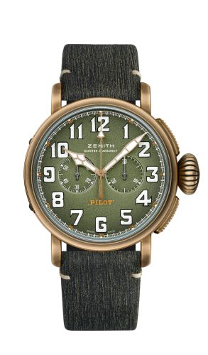 Zenith - 29.2430.4069/63.C813  Pilot Type 20 Chronograph Adventure Bronze / Khaki / Matrix